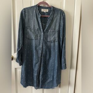 Blue Denim Shirt Dress
